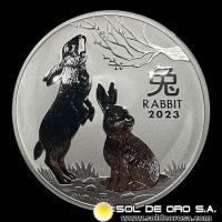 AUSTRALIA - 30 DOLLARS, 2023 - RABBIT - MONEDA DE PLATA