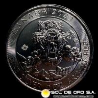 CANADA - 10 DOLLARS, 2023 - CANADIAN TIGER - IN THE NAME OF ELIZABETH II - 2 OUNCES - MONEDA DE PLATA