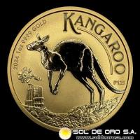AUSTRALIA - 100 DOLLARS, 2024 - AUSTRALIAN KANGAROO - MONEDA DE ORO