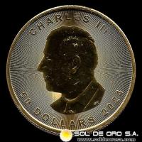 CANADA - 50 DOLLARS, 2024 - CHARLES III - MONEDA DE ORO