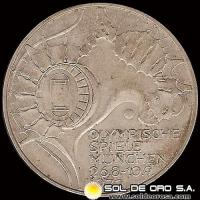 NA1 - ALEMANIA - 10 MARK - 1972.j - Series: Munich Olympics - MONEDA DE PLATA 