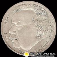 NA1 - ALEMANIA - 5 MARK - 1975 - Subject: 50th Anniversary - Death of Friedrich Ebert - MONEDA DE PLATA