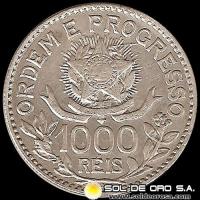 NA2 - BRASIL - 1.000 REIS - 1913 - MONEDA DE PLATA