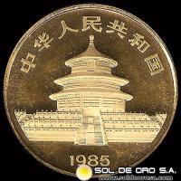CHINA - PANDA 1 oz., 100 YUAN - 1985 - MONEDA DE ORO