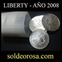 ESTADOS UNIDOS DE AMERICA - LIBERTY, 2008 - 20 ONZAS DE PLATA PURA