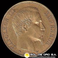 FRANCIA - EMPIRE FRANCAIS - 20 FRANCOS, 1859 - MONEDA DE ORO