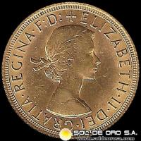 INGLATERRA - SOVEREIGN, LIBRA INGLESA, 1968 - MONEDA DE ORO