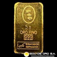 ALTESSE - ARGENTINA - 5 GRAMOS - BARRA DE ORO 24K