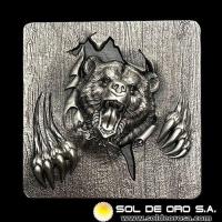 ONZA DE PLATA PURA - BEAR - 2 OUNCES