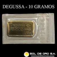 DEGUSSA - 10 GRAMOS - FEINGOLD - BARRA DE ORO 999