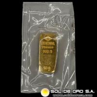 DEGUSSA - 50 GRAMOS - FEINGOLD - BARRA DE ORO 24K