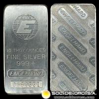 ENGELHARD - 10 OUNCES - BARRA DE PLATA 999