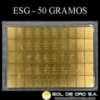 ESG / VALCAMBI - 50 GRAMOS - COMBIBAR DE ORO 999