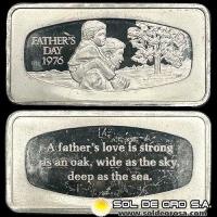 FATHER´S DAY - 1976 - LINGOTE DE PLATA 999