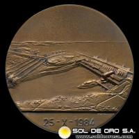 PARAGUAY - INAUGURACION CENTRAL DE ITAIPU - 1984 - MEDALLA DE BRONCE