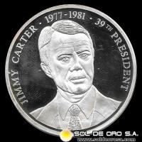 ESTADOS UNIDOS DE AMERICA - SERIE PRESIDENTES - JIMMY CARTER - 39no PRESIDENTE - MEDALLA DE PLATA 999