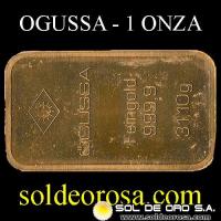 OGUSSA - 1 OUNCE - BARRA DE OR 24K