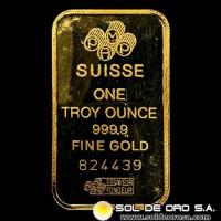 PAMP - SWISS MADE - 1 OUNCE - BARRA DE ORO 24K