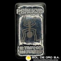 PERUCO - SPIDER - 10 OUNCES - BARRA DE PLATA PURA