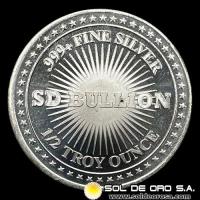 ESTADOS UNIDOS DE AMERICA - SD BULLION - FREEDOM - 1/2 ONZA DE PLATA PURA