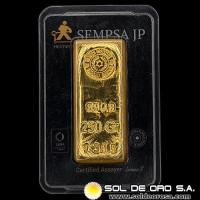 SEMPSA JP - 250 GRAMOS - BARRA DE ORO 24K