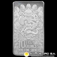 UNITY - 10 OUNCES - BARRA DE PLATA PURA