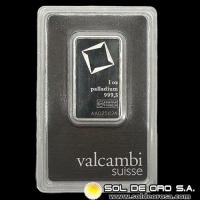 VALCAMBI SUISSE - 1 OUNCE - BARRA DE PALLADIUM