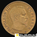 FRANCIA - EMPIRE FRANCAISE - 10 FRANCOS, 1859 - NAPOLEON III - MONEDA DE ORO
