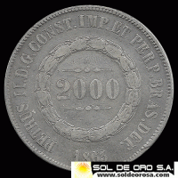 NA2 - NUMIS - BRASIL - 2000 REIS - 1863 - MONEDA DE PLATA