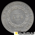 NA2 - BRASIL - 500 REIS - 1865 - MONEDA DE PLATA