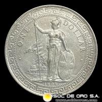 NA3 - INGLATERRA - 1 DOLLAR, 1898 - TRADE DOLLAR - MONEDA DE PLATA