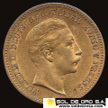 ALEMANIA - 10 MARK - WILHELM II DEUTSCHER KAISER KONIG V. PREUSSEN - 1905 - MONEDA DE ORO