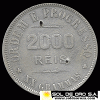NA2 - NUMIS - BRASIL - 2000 REIS - 1906 - MONEDA DE PLATA