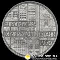 NA1 - ALEMANIA - 5 MARK - 1975 - Subject: European Monument Protection Year - MONEDA DE PLATA