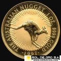 AUSTRALIA - 100 DOLLARS, 1997 - AUSTRALIAN KANGAROO - MONEDA DE ORO