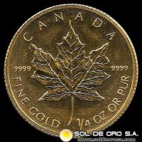 CANADA - 1/4 oz., 10 DOLLARS - 2008 - MONEDA DE ORO