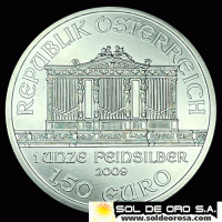 AUSTRIA - REPUBLIK OSTERREICH - 1,50 EURO - 2009 - ONZA DE PLATA 999