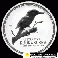 AUSTRALIA - AUSTRALIAN KOOKABURRA - 1 DOLLAR - ELIZABETH II - 2009 - MONEDA DE PLATA