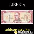 REPUBLIC OF LIBERIA - (5) FIVE DOLLARS, 2016