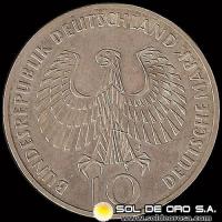 NA1 - ALEMANIA - 10 MARK - 1972.j - Series: Munich Olympics - MONEDA DE PLATA 