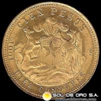 REPUBLICA DE CHILE - 100 PESOS - 1926 - MONEDA DE ORO