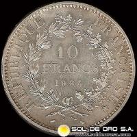 NA3 - REPUBLIQUE FRANCAISE - 10 FRANCS - 1965 - MONEDA DE PLATA