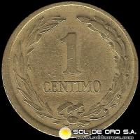 NUMIS - MONEDAS DEL PARAGUAY - 1 CENTIMO - 1944 - MONEDA DE ALUMINIO Y BRONCE