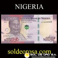 CENTRAL BANK OF NIGERIA - 100 NAIRA, 2014