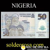 CENTRAL BANK OF NIGERIA - 50 NAIRA, 2015