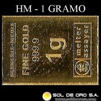 HEIMERLE - MEULE - 1 GRAMO - BARRA DE ORO 999