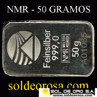 NMR MELTER ASSAYER - 50 GRAMOS - FINE SILVER - BARRA DE PLATA 999.9