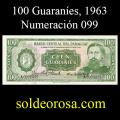 Billetes 1963 -05- Stark - 100 Guaranies