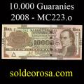 Billetes 2008 3- 10.000 Guaran�es