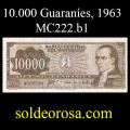 Billetes 1963 -20- Colman - 10.000 Guaranies